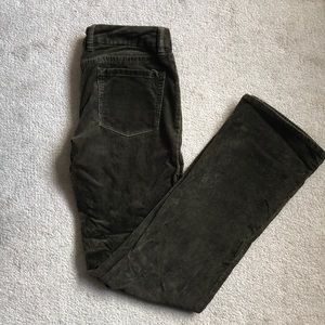 J Crew favorite fit cords olive green